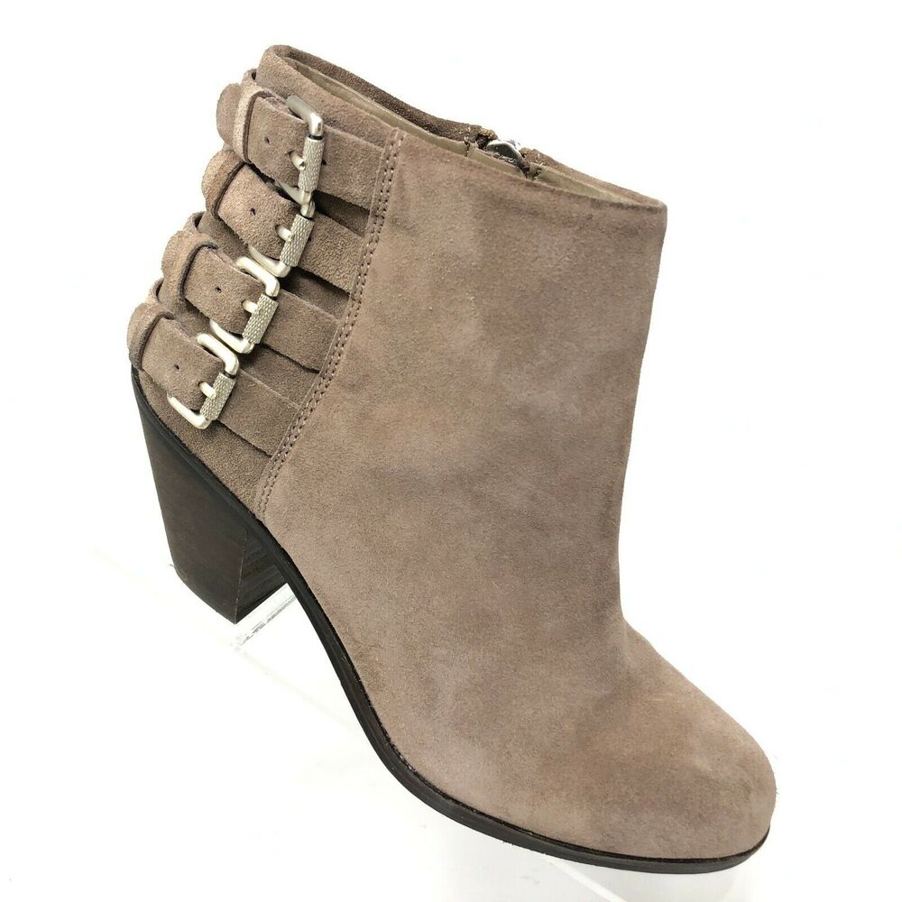 Sam Edelman Boot Womens 6.5 Beach Suede Ankle Boot‎ Buckle Detail Bootie